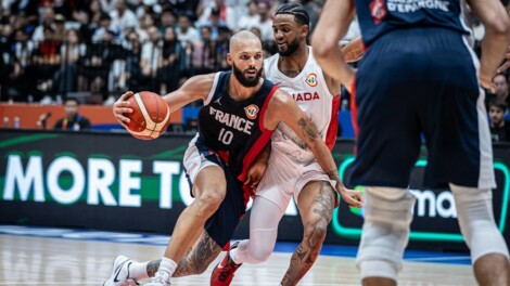 Evan Fournier, Équipe de France masculine de basket-ball. Crédit photo : FIBA